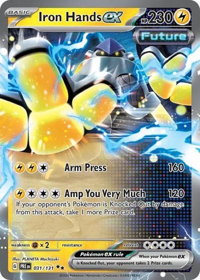 Iron Hands ex（PRE 031/131 Double Rare / Prismatic Evolutions / Scarlet & Violet）
