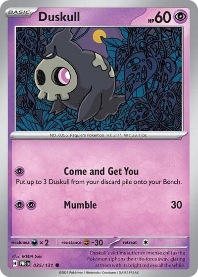 Duskull（PRE 035/131 Common / Prismatic Evolutions / Scarlet & Violet）