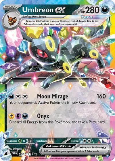 Umbreon ex（PRE 060/131 Double Rare / Prismatic Evolutions / Scarlet & Violet）
