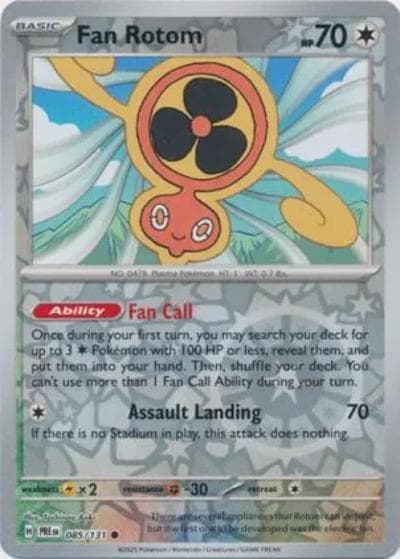 Fan Rotom（PRE 085/131 Reverse Holo / Prismatic Evolutions / Scarlet & Violet）