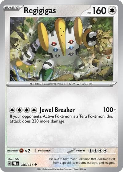 Regigigas（PRE 086/131 Uncommon / Prismatic Evolutions / Scarlet & Violet）