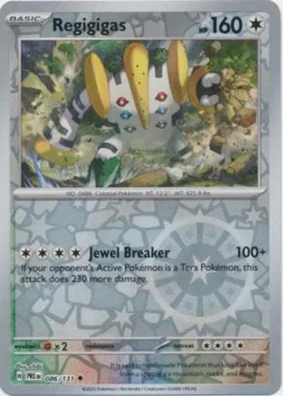 Regigigas（PRE 086/131 Reverse Holo / Prismatic Evolutions / Scarlet & Violet）