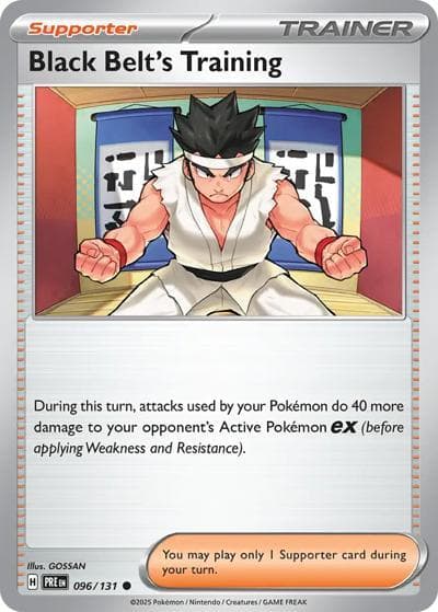 Black Belt's Training（PRE 096/131 Common / Prismatic Evolutions / Scarlet & Violet）