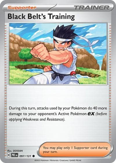 Black Belt's Training（PRE 097/131 Common / Prismatic Evolutions / Scarlet & Violet）