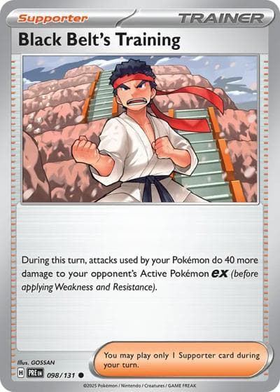 Black Belt's Training（PRE 098/131 Common / Prismatic Evolutions / Scarlet & Violet）