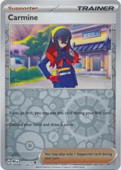 Carmine（PRE 103/131 Reverse Holo / Prismatic Evolutions / Scarlet & Violet）