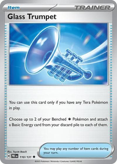 Glass Trumpet（PRE 110/131 Uncommon / Prismatic Evolutions / Scarlet & Violet）
