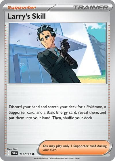 Larry's Skill（PRE 115/131 Common / Prismatic Evolutions / Scarlet & Violet）