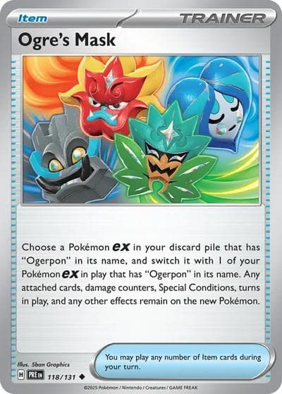 Ogre's Mask（PRE 118/131 Uncommon / Prismatic Evolutions / Scarlet & Violet）