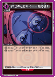 仰せのとおりに――お姫様！