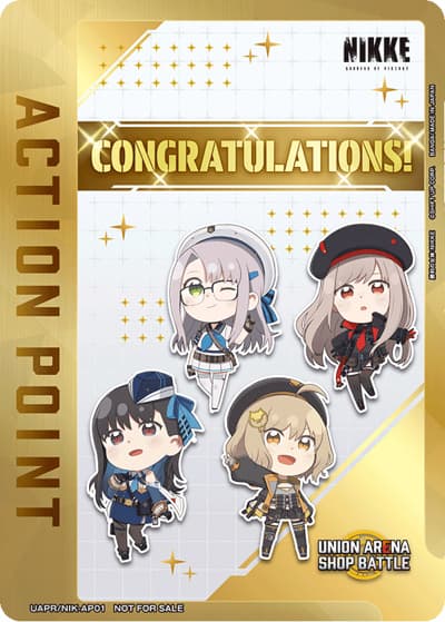 アクションポイントカード（勝利の女神：NIKKE）（UAPR UAPR/NIK-AP01 / ショップバトル- 2024年4月開催優勝記念品 / 勝利の女神：NIKKE）