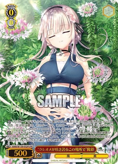 “クレオメが咲き誇るこの場所で”陽彩（PR / ブースターパックanemoiカートン特典 / anemoi）