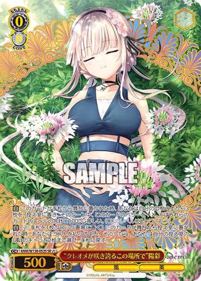 “クレオメが咲き誇るこの場所で”陽彩（SR / ブースターパックanemoi / anemoi）