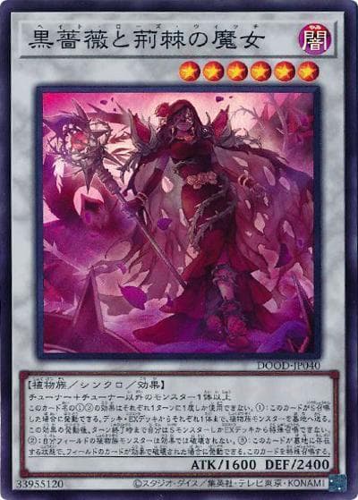 黒薔薇と荊棘の魔女（DOOD-JP DOOD-JP040 スーパーレア / DOOM OF DIMENSIONS / 第13期）