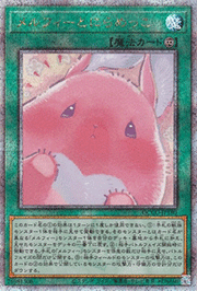 メルフィーとにらめっこ