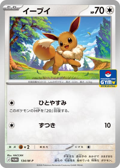 イーブイ（M-P 134/M-P PROMO / デッキそのままバトル / ポケモンカードゲームMEGA）