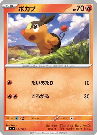ポカブ（M2a 024/193 / MEGAドリームex / ポケモンカードゲームMEGA）