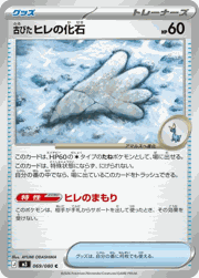 古びたヒレの化石