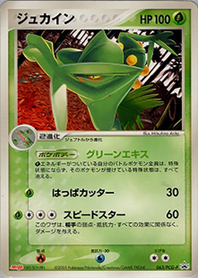 ジュカイン（PCG-P 063/PCG-P PROMO / 明治製菓ポケモンチョコスナック 第3弾  / ポケモンカードゲーム）