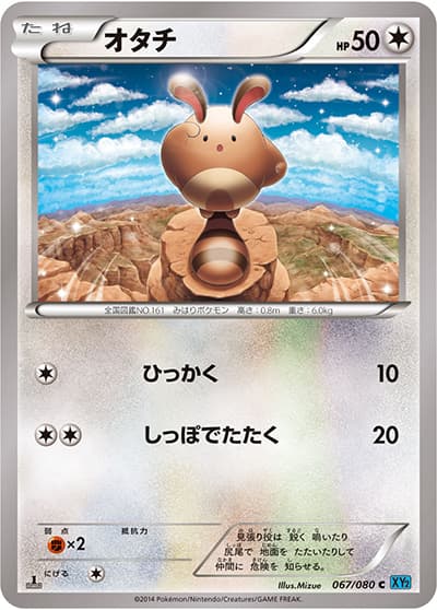 オタチ（XY2 067/080 C / ワイルドブレイズ / XY&XY BREAK）
