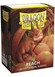 ドラゴンシールド デュエルマット STDサイズ ピーチ Peach