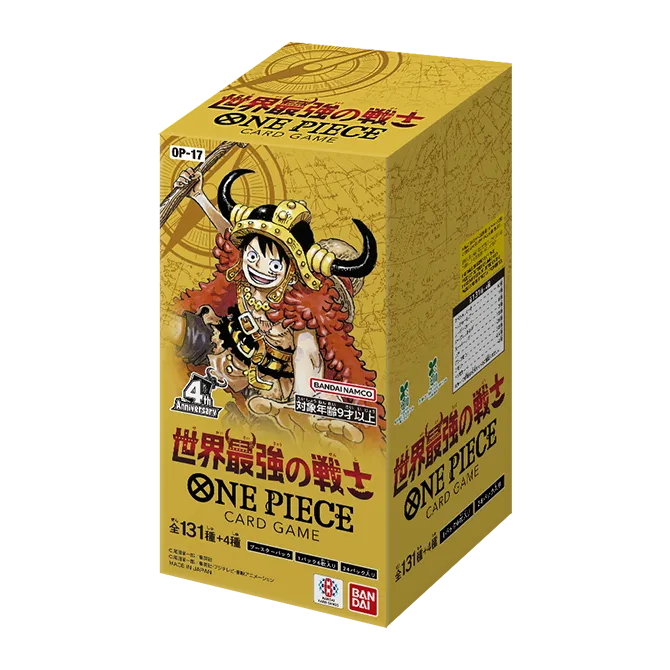 ONE PIECE 最強メモリアルクルーカードセット ワンピースカード】世界最強の戦士【OP-17】の当たりカード/買取相場